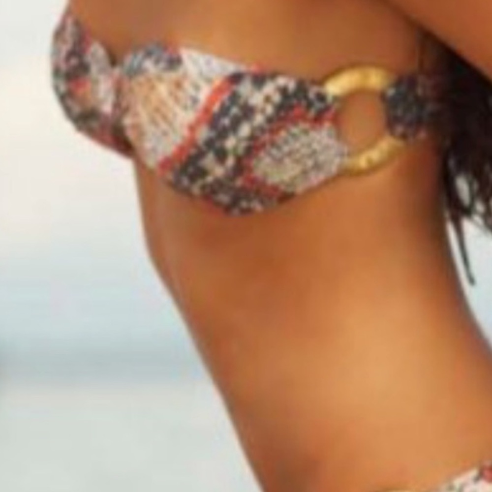 dineila Brazil Strapless Samui Snake Bikini.